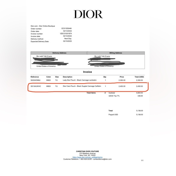 Authentic Black Dior Caro Pouch with Chain (only wore once!) - Picture 11 of 17